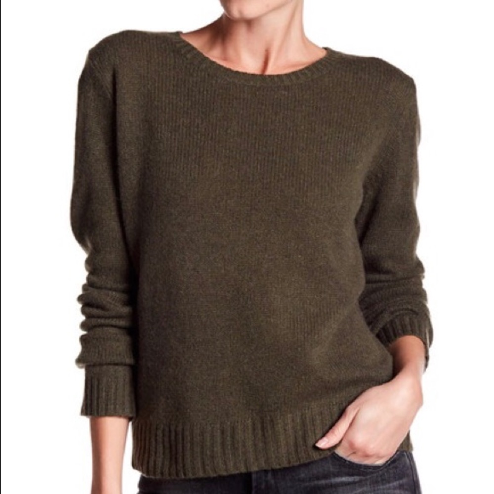 360 cashmere mini cashmere sweater loden khaki